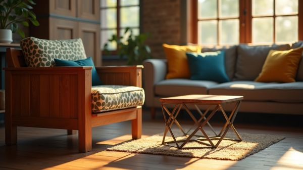 Un mobilier de caractère : entre bois massif et métal